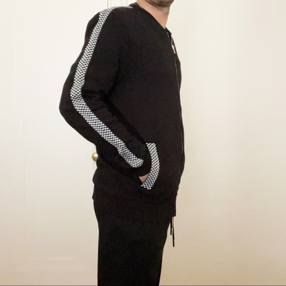 ASOS Cotton Full Zip Sweater Black Men’s Size Medium - Picture 2 of 9